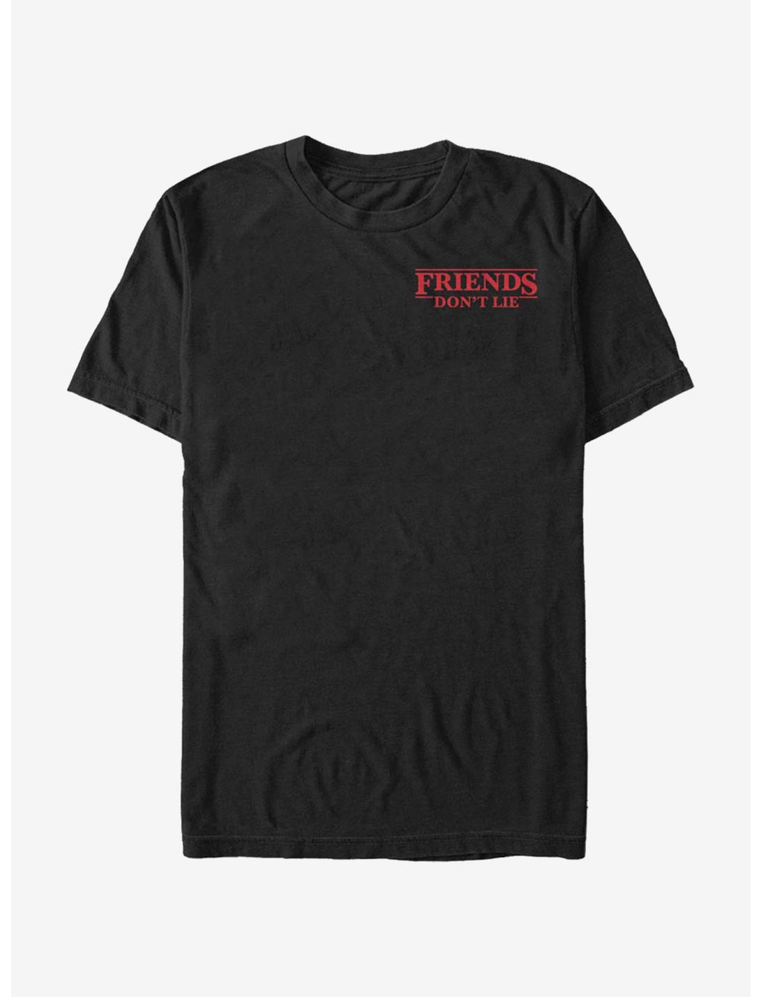 Stranger Things Friends Pocket T-Shirt, BLACK, hi-res
