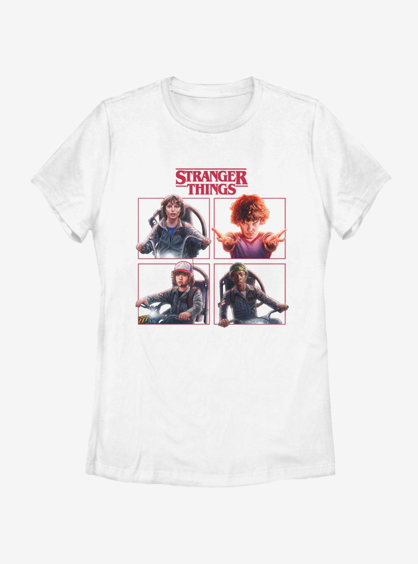 Stranger Things Cast Box Up Womens T-Shirt, , hi-res