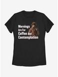 Stranger Things Coffee And Contemplation Womens T-Shirt, BLACK, hi-res