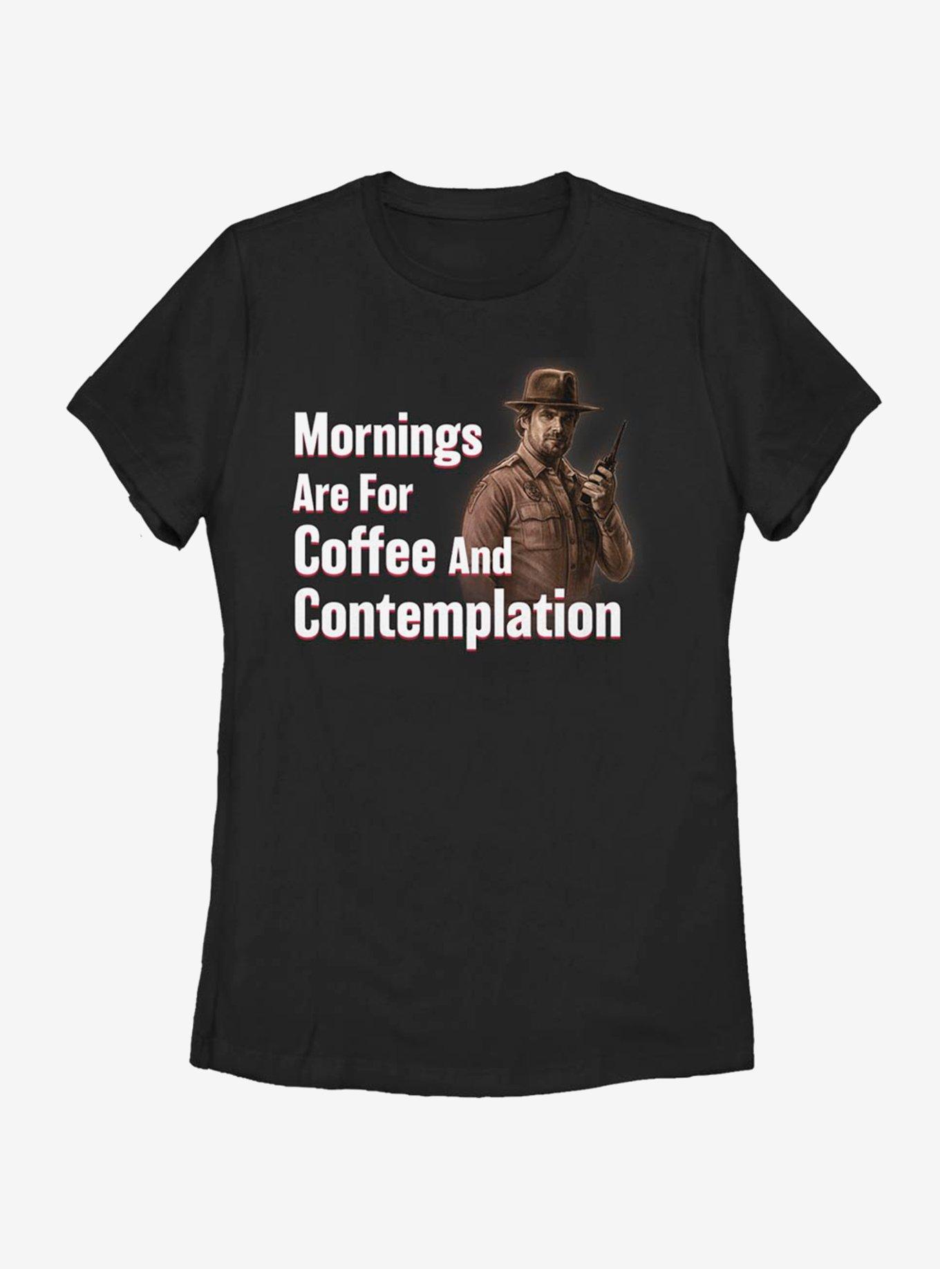 Stranger Things Coffee And Contemplation Womens T-Shirt, , hi-res