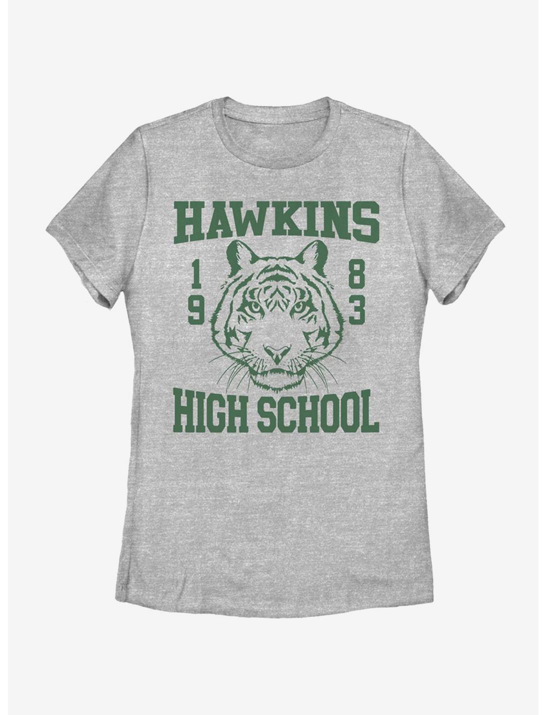 Stranger Things Hawkins High Tiger 1983 Womens T-Shirt, ATH HTR, hi-res