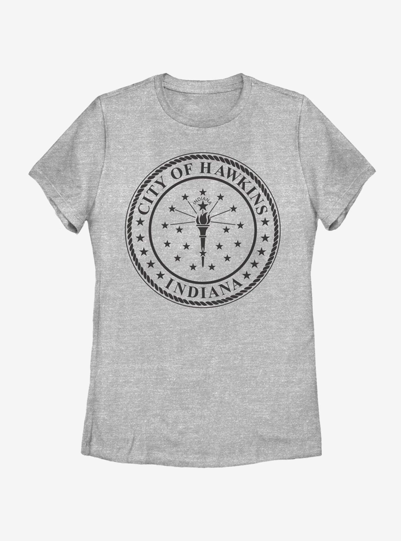 Stranger Things Hawkins City Seal Womens T-Shirt, , hi-res