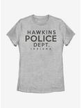 Stranger Things Hawkins Police Department Womens T-Shirt, ATH HTR, hi-res