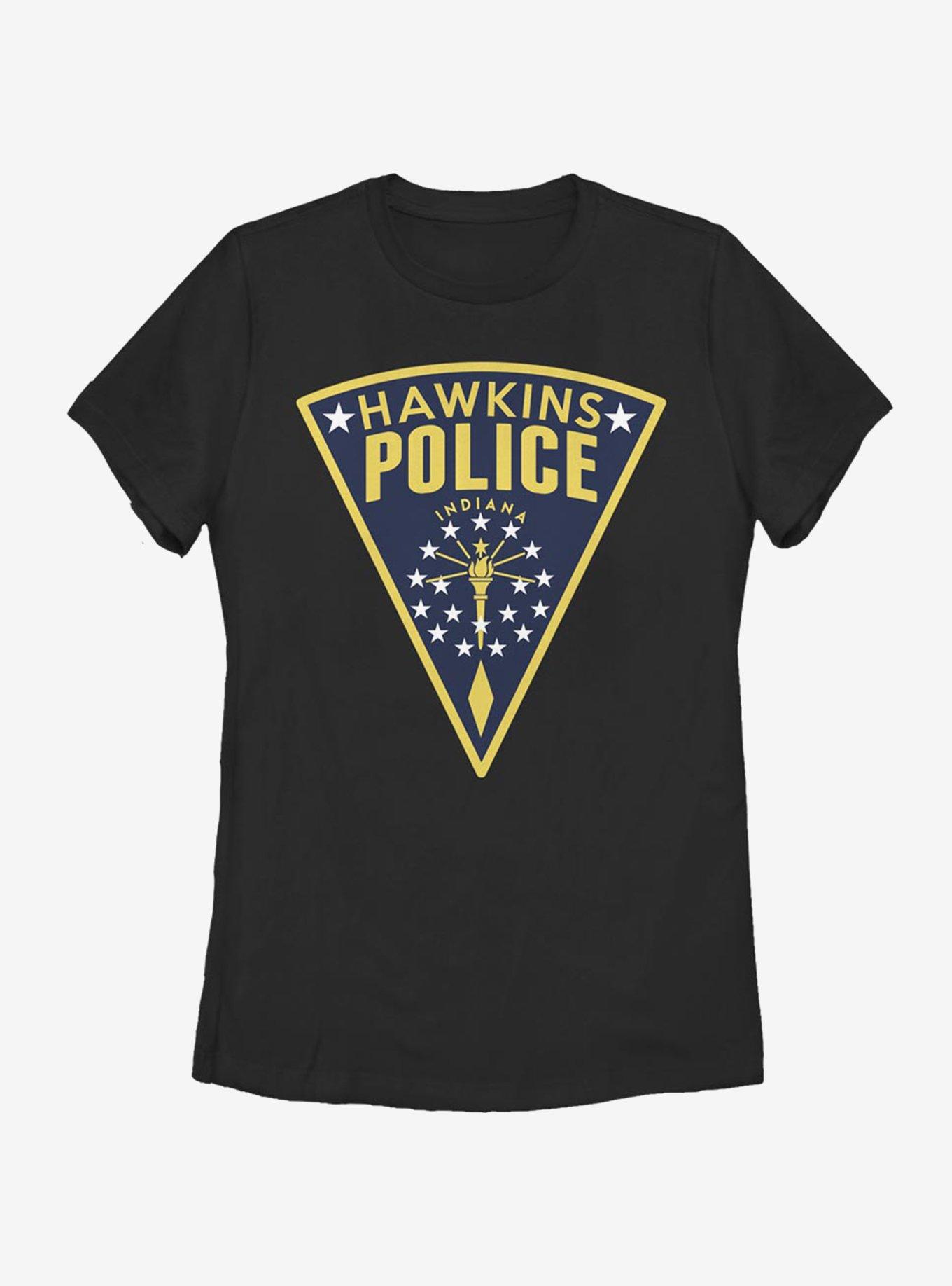 Stranger Things Hawkins Police Seal Womens T-Shirt, , hi-res