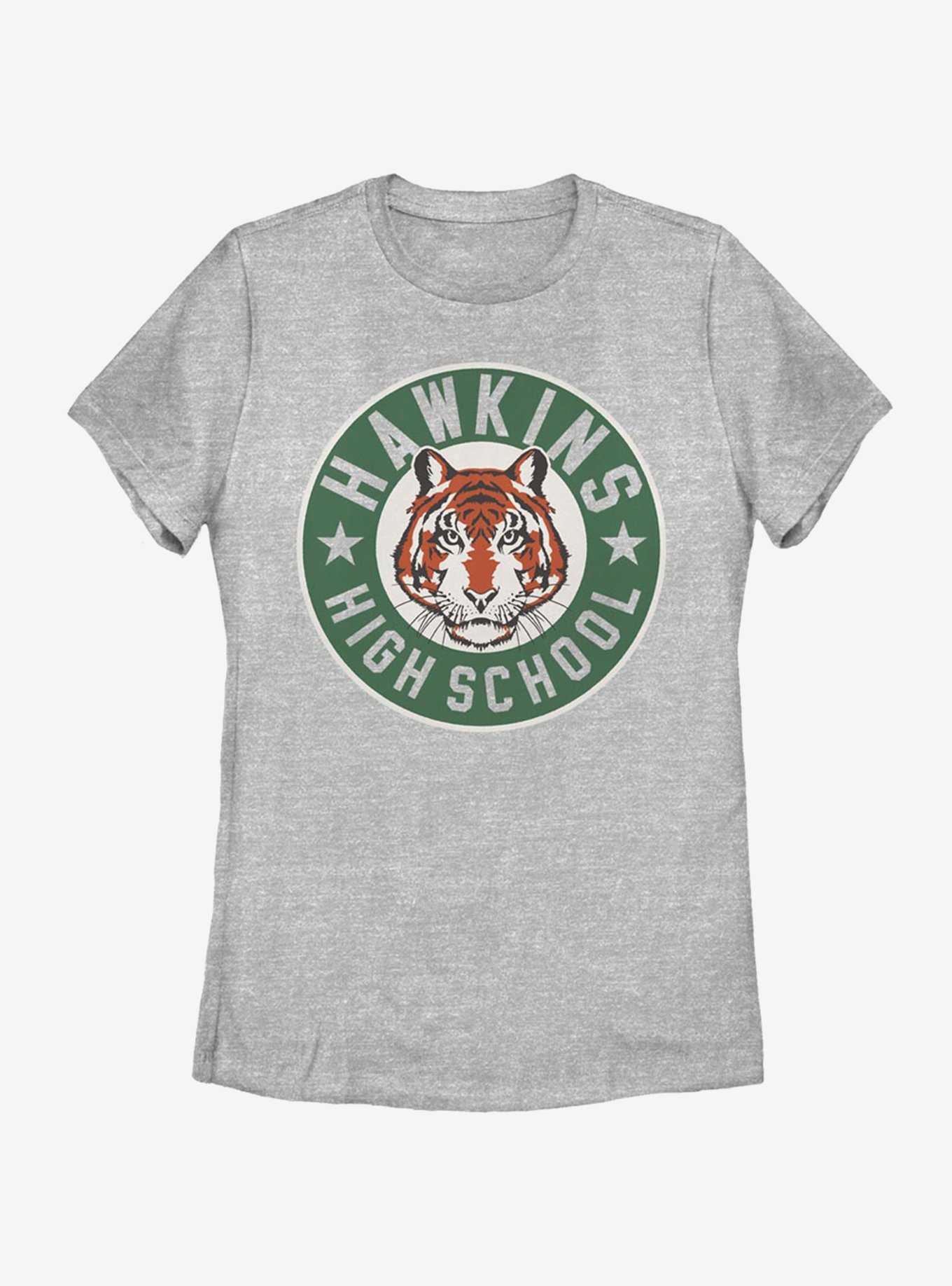 Stranger Things Hawkins High Tiger Emblem Womens T-Shirt, , hi-res