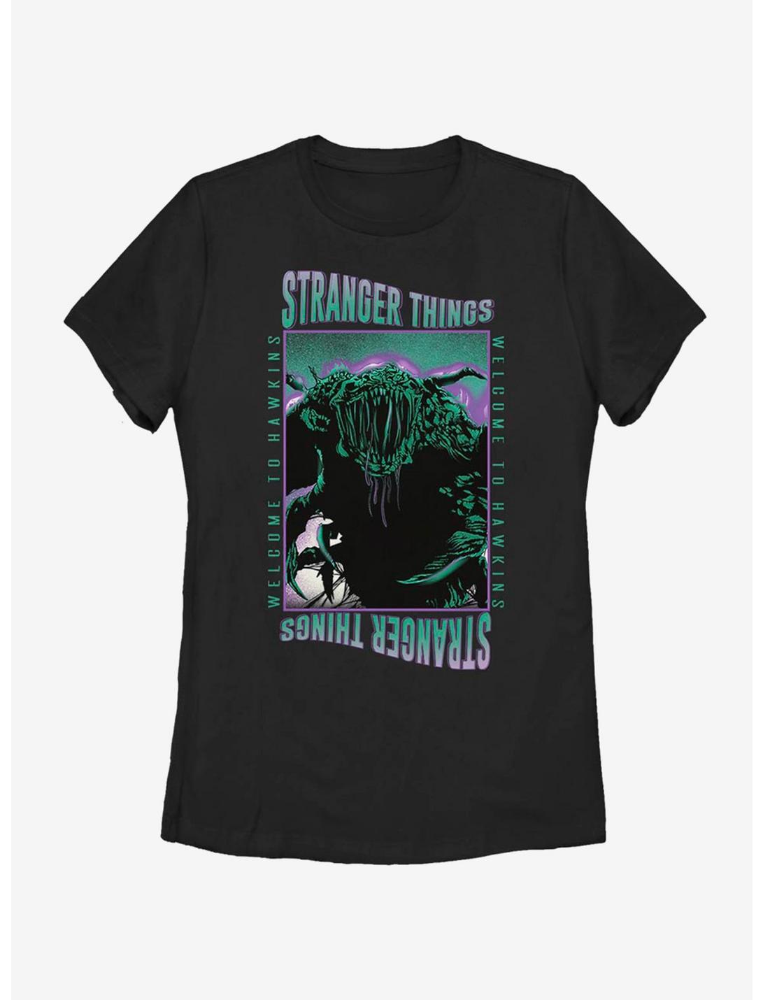 Stranger Things Monster Things Womens T-Shirt, BLACK, hi-res