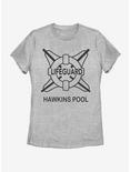 Stranger Things Hawkins Pool Lifeguard Womens T-Shirt, ATH HTR, hi-res