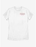 Stranger Things Red Outline Pocket Womens T-Shirt, WHITE, hi-res