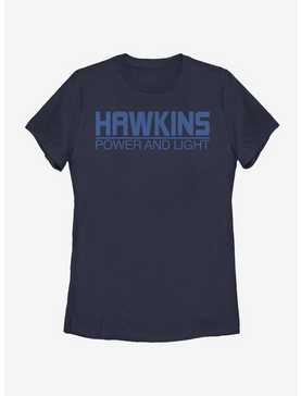 Stranger Things Hawkins Power And Light Womens T-Shirt, , hi-res