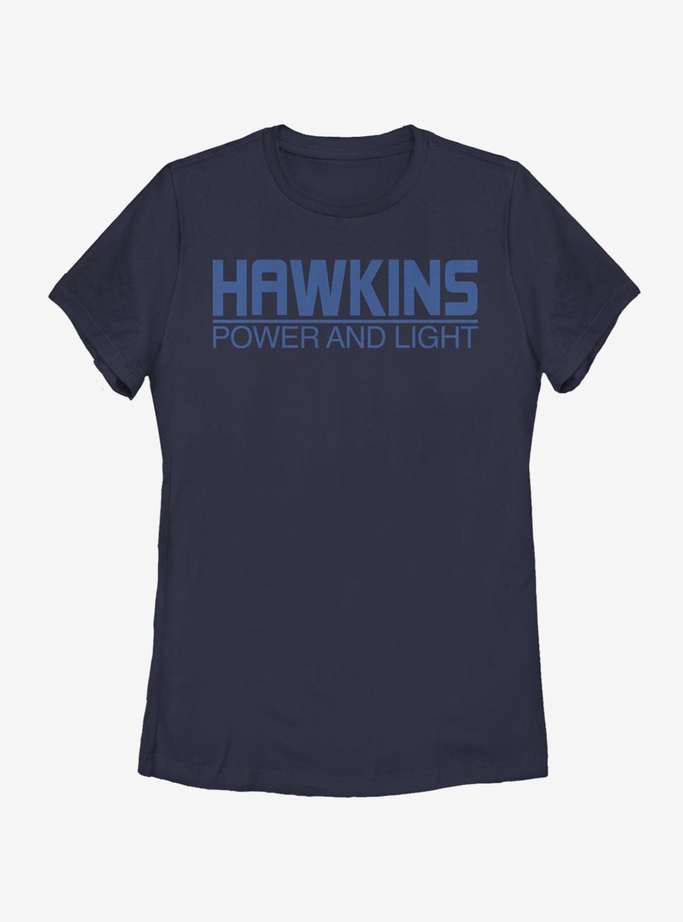 Stranger Things Hawkins Power And Light Womens T-Shirt, , hi-res
