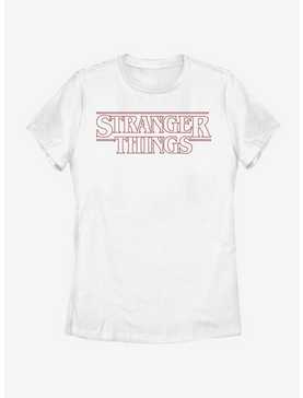 Stranger Things Red Outline Logo Womens T-Shirt, , hi-res