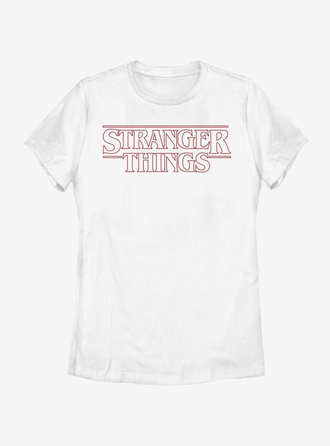 Stranger Things Red Outline Logo Womens T-Shirt, , hi-res