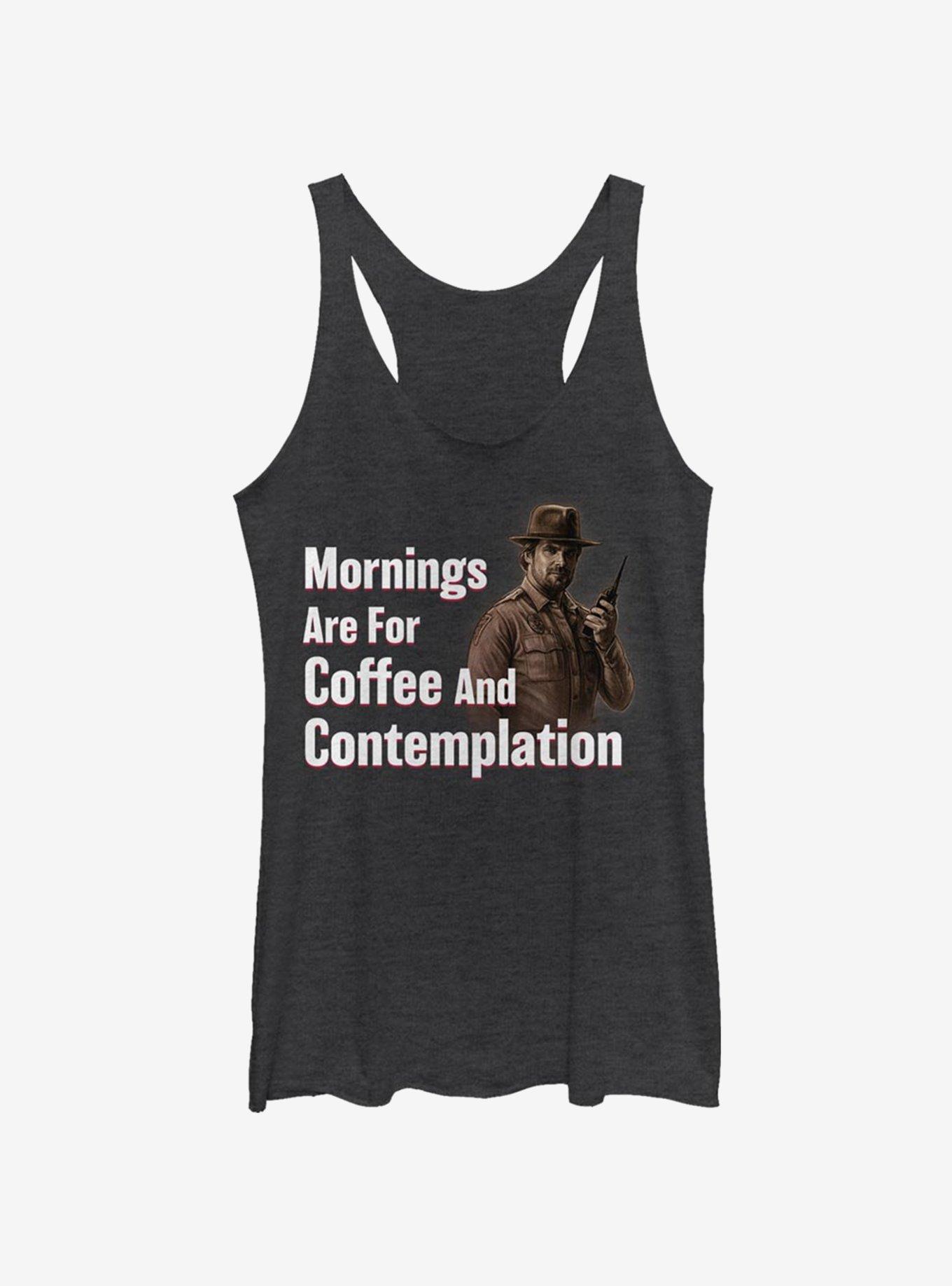 Stranger Things Coffee And Contemplation Womens Tank Top, , hi-res
