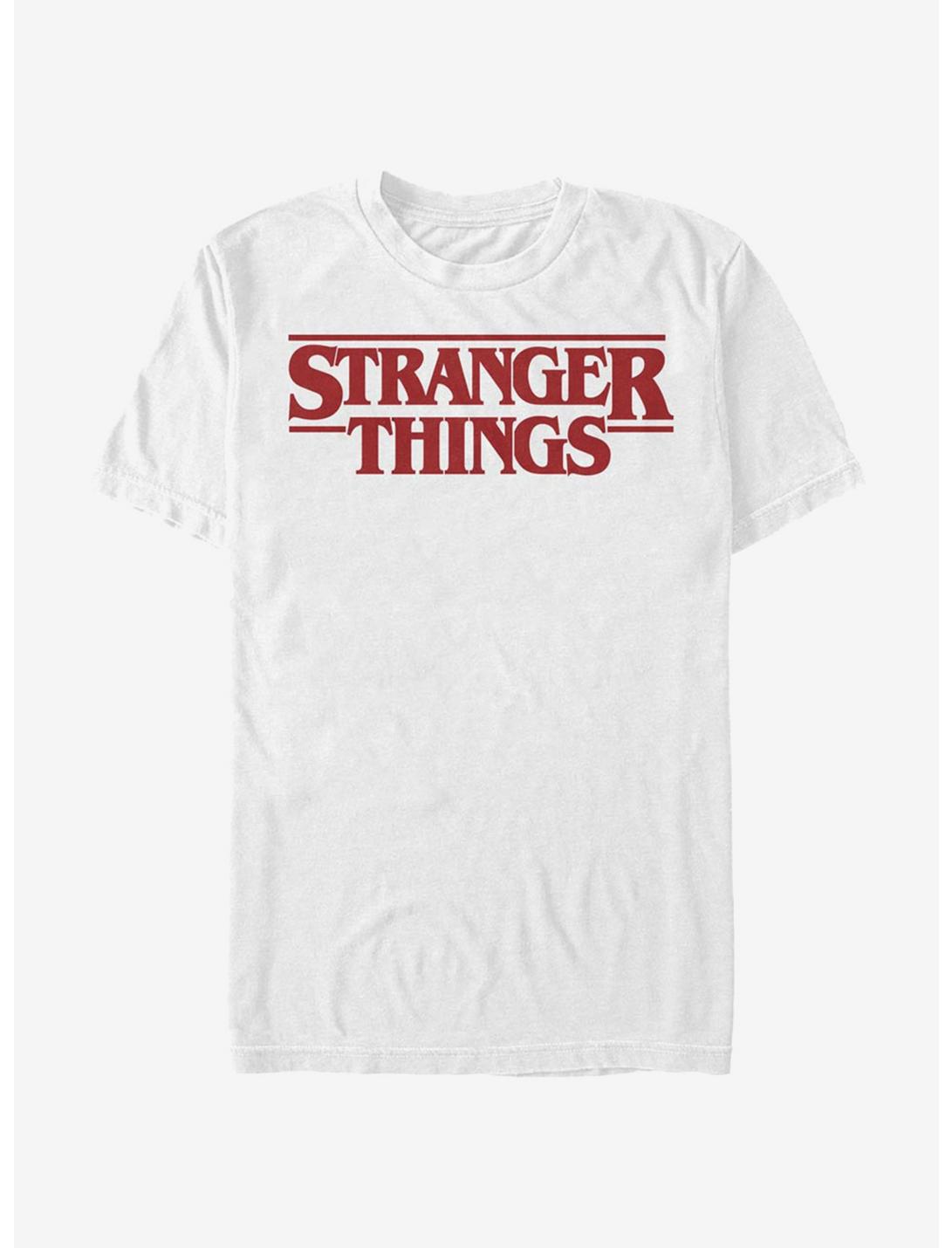 Stranger Things Classic Logo T-Shirt, WHITE, hi-res