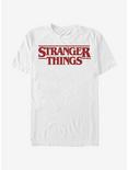 Stranger Things Classic Logo T-Shirt, WHITE, hi-res