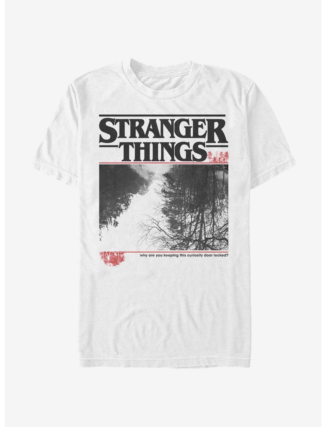 Stranger Things Upside Photo T-Shirt, WHITE, hi-res