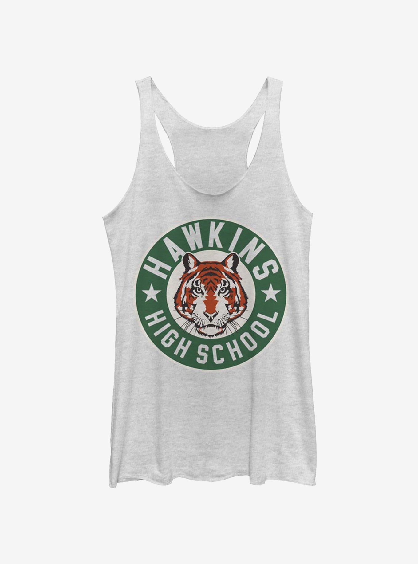 Stranger Things Hawkins High Tiger Emblem Womens Tank Top, , hi-res