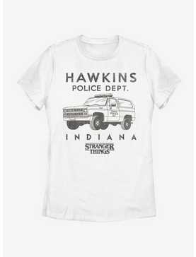 Stranger Things Hawkins Police Auto Womens T-Shirt, , hi-res