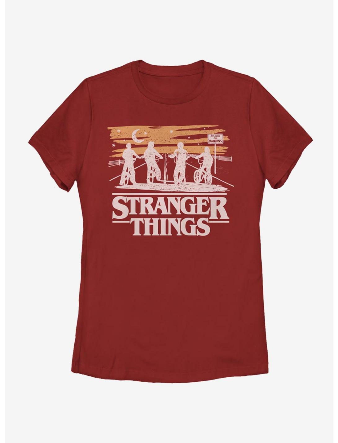 Stranger Things Jank Drawing Womens T-Shirt, RED, hi-res