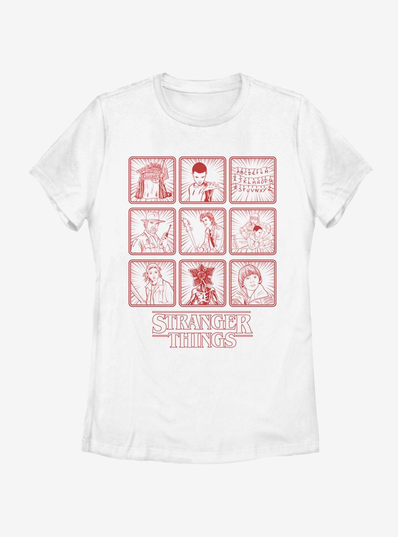 Stranger Things Season One Line Womens T-Shirt, WHITE, hi-res