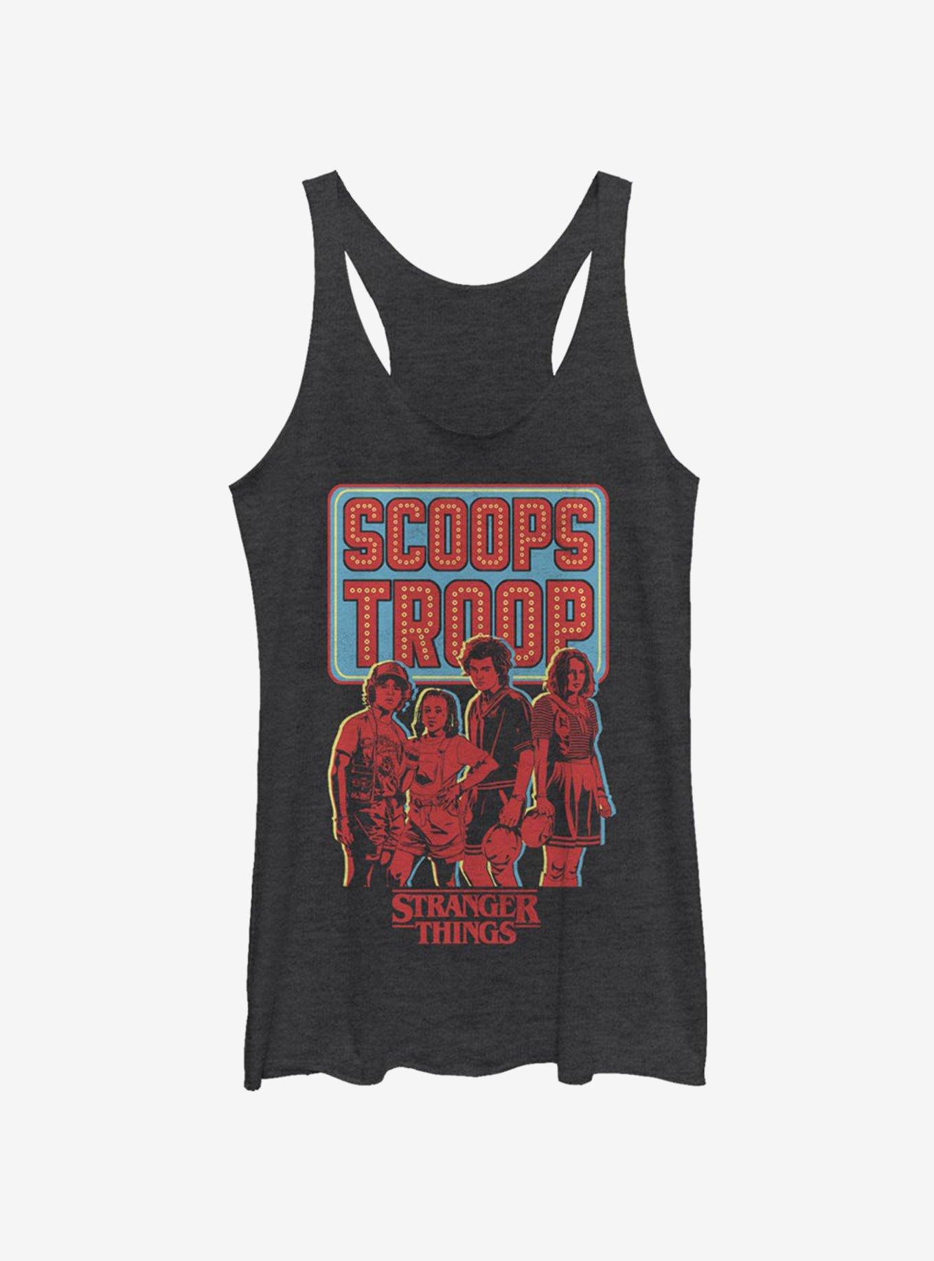 Stranger Things Scoop Troop Womens Tank Top, , hi-res