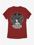 Stranger Things Stippling Eleven Womens T-Shirt, RED, hi-res