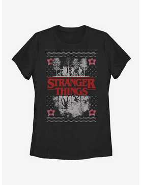 Stranger Things Upside Down Ugly Sweater Womens T-Shirt, , hi-res