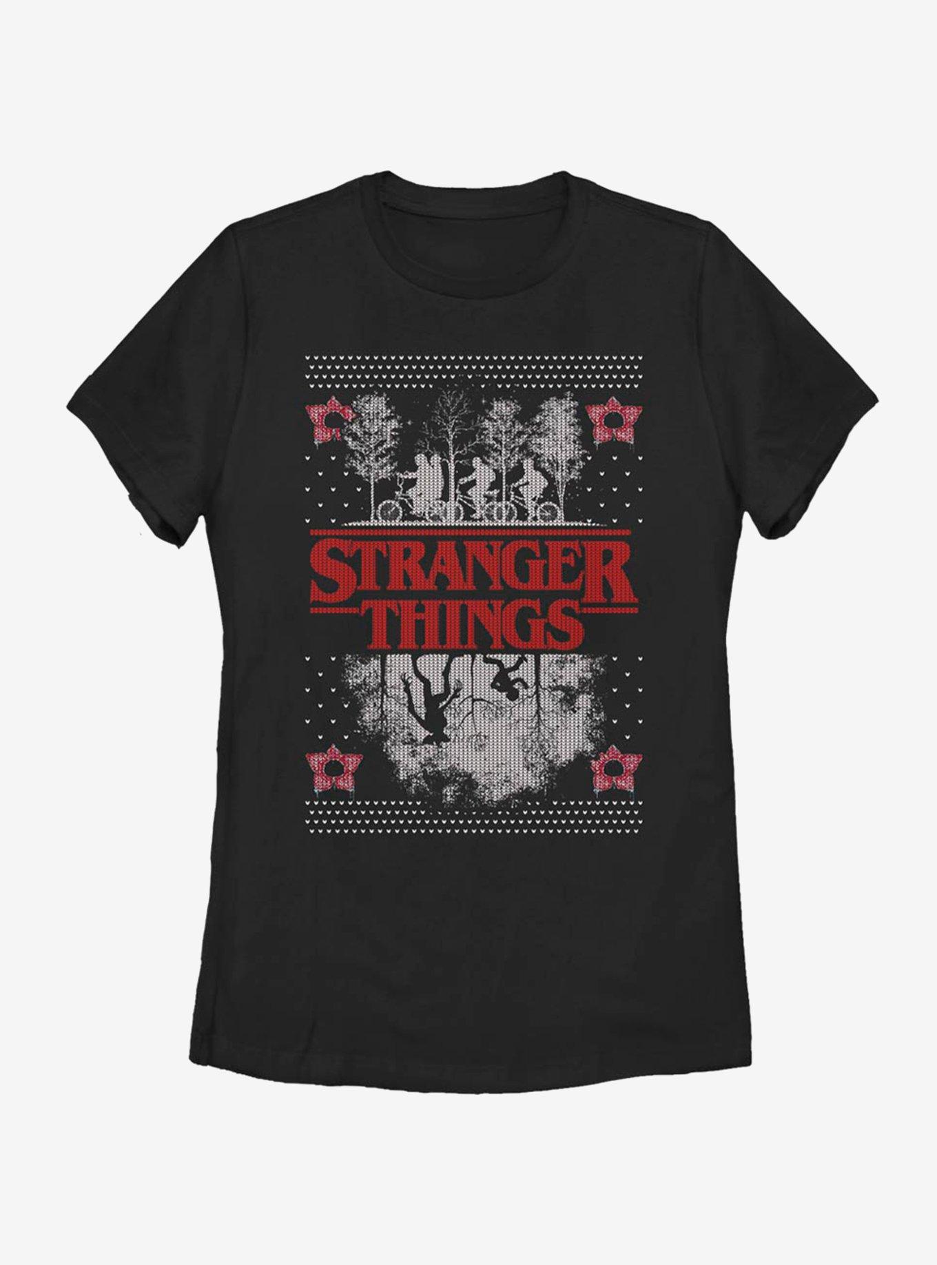 Stranger Things Upside Down Ugly Sweater Womens T-Shirt, , hi-res