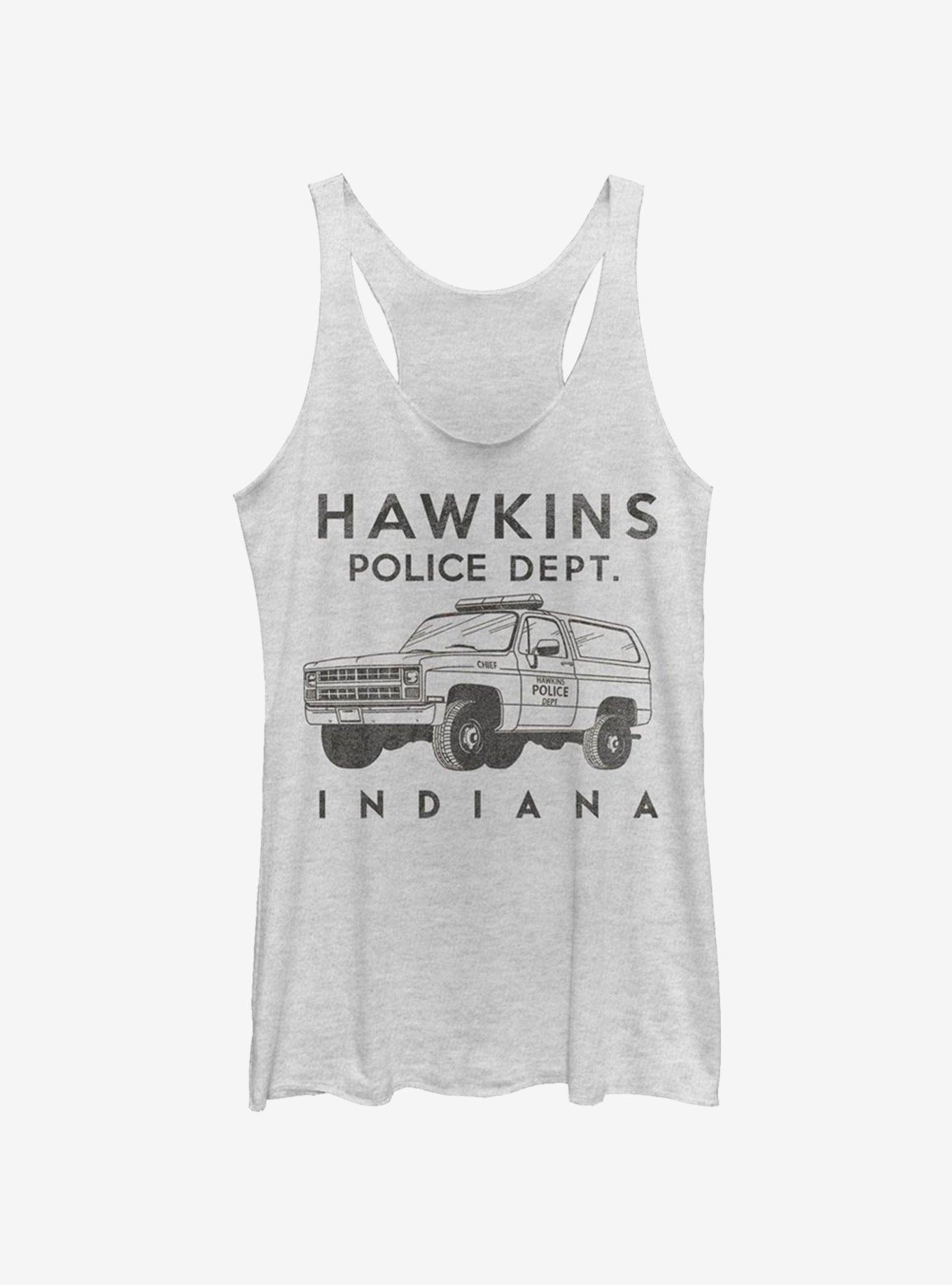 Stranger Things Hawkins Police Auto Womens Tank Top, , hi-res