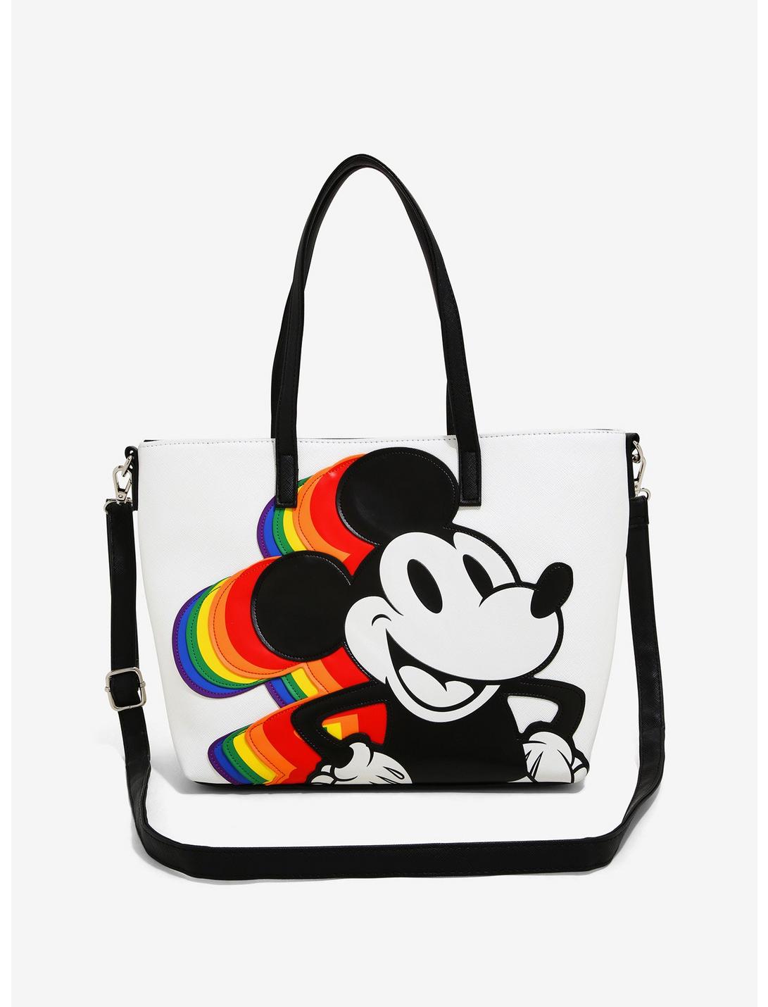Loungefly Disney Mickey Mouse Rainbow Satchel Bag, , hi-res