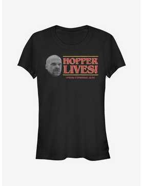 Stranger Things Hopper Lives Head Girls T-Shirt, , hi-res