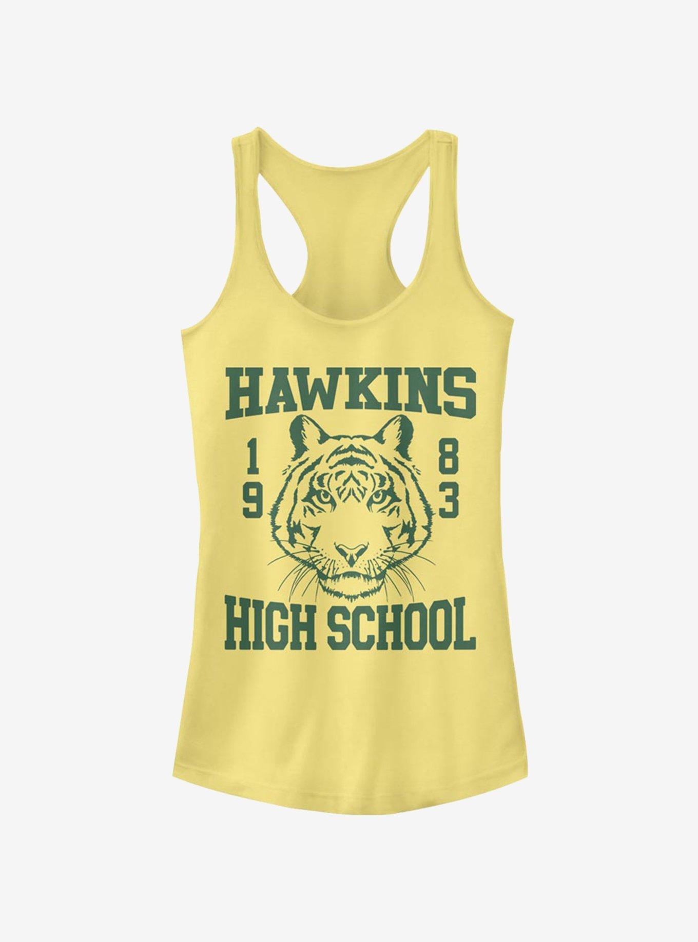 Stranger Things Hawkins High Tiger 1983 Girls Tank Top, BANANA, hi-res