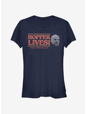 Stranger Things Hopper Lives Head Girls T-Shirt, , hi-res