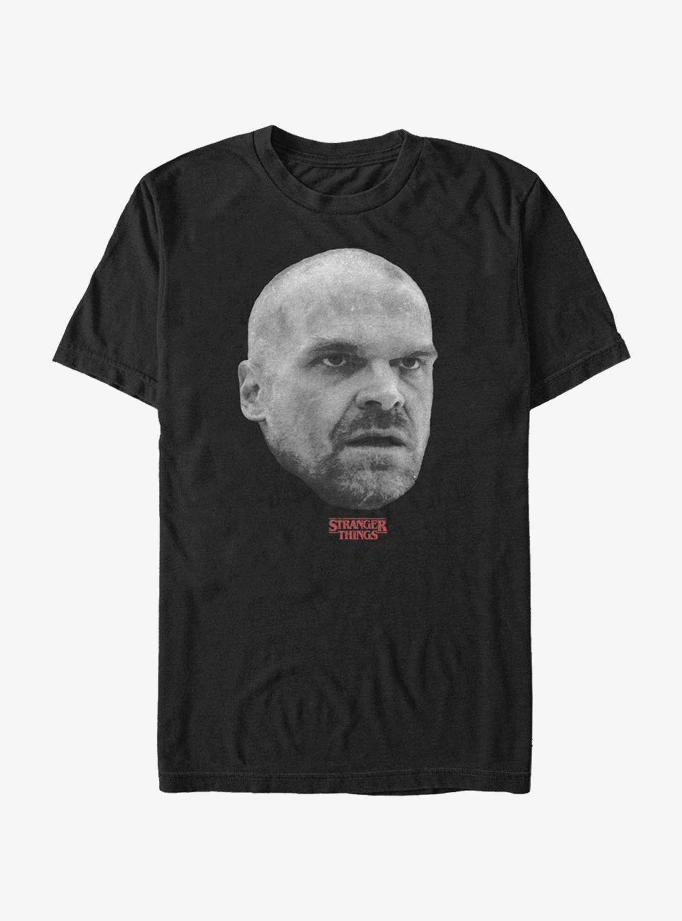 Stranger Things Hopper Head T-Shirt, BLACK, hi-res