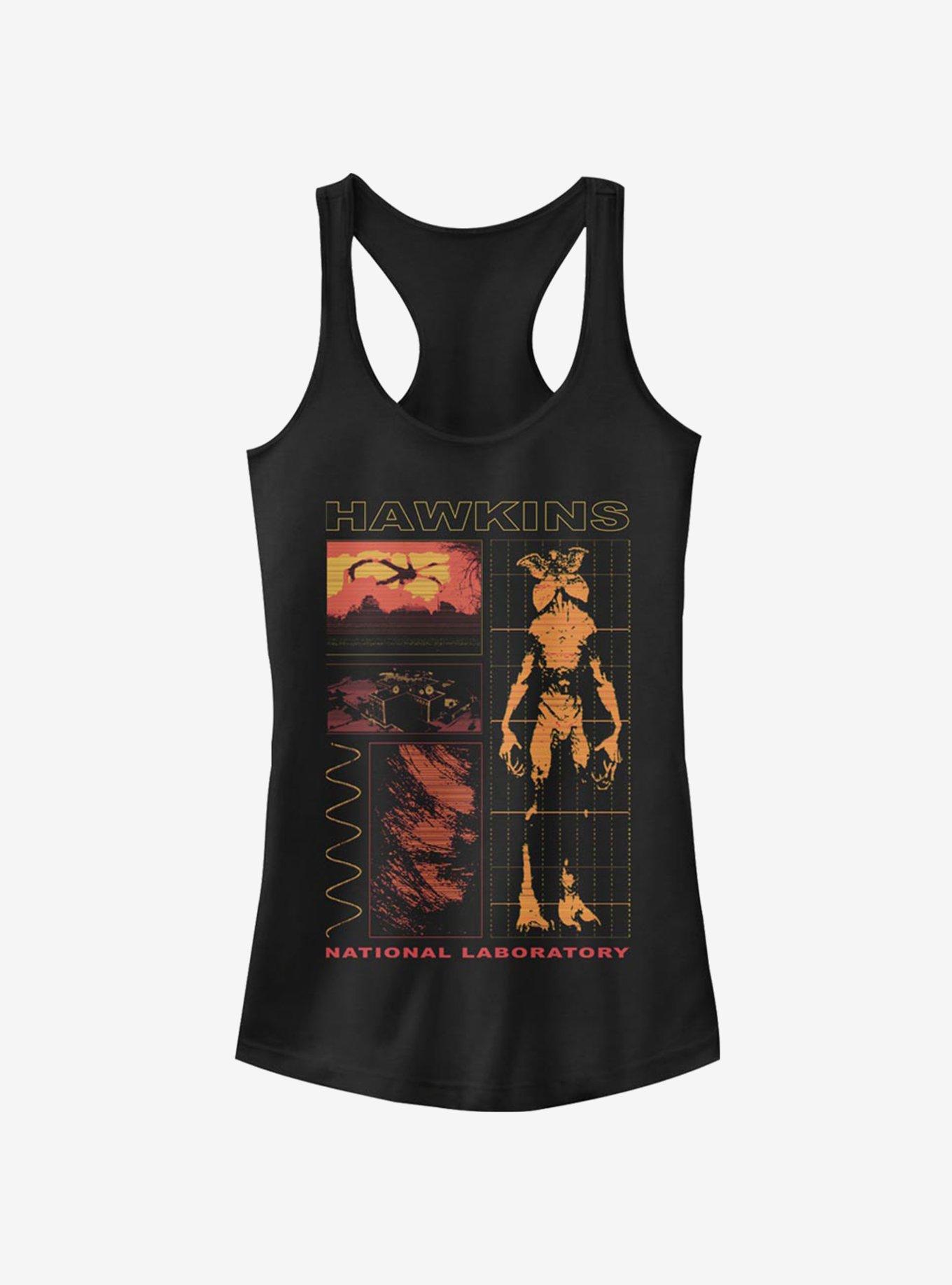 Stranger Things Hawkins Lab Demogorgon Girls Tank Top, BLACK, hi-res