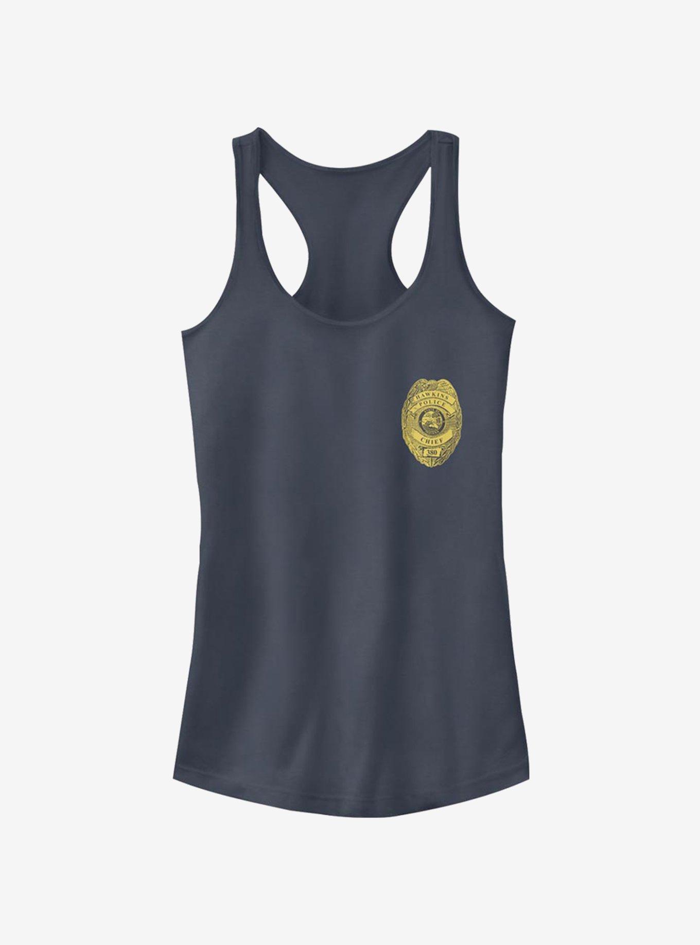 Stranger Things Hawkins Police Badge Girls Tank Top