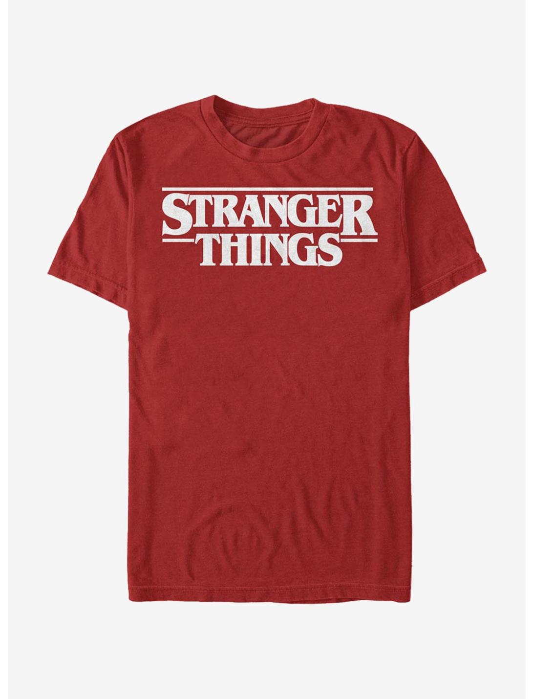 Stranger Things Logo T-Shirt, RED, hi-res