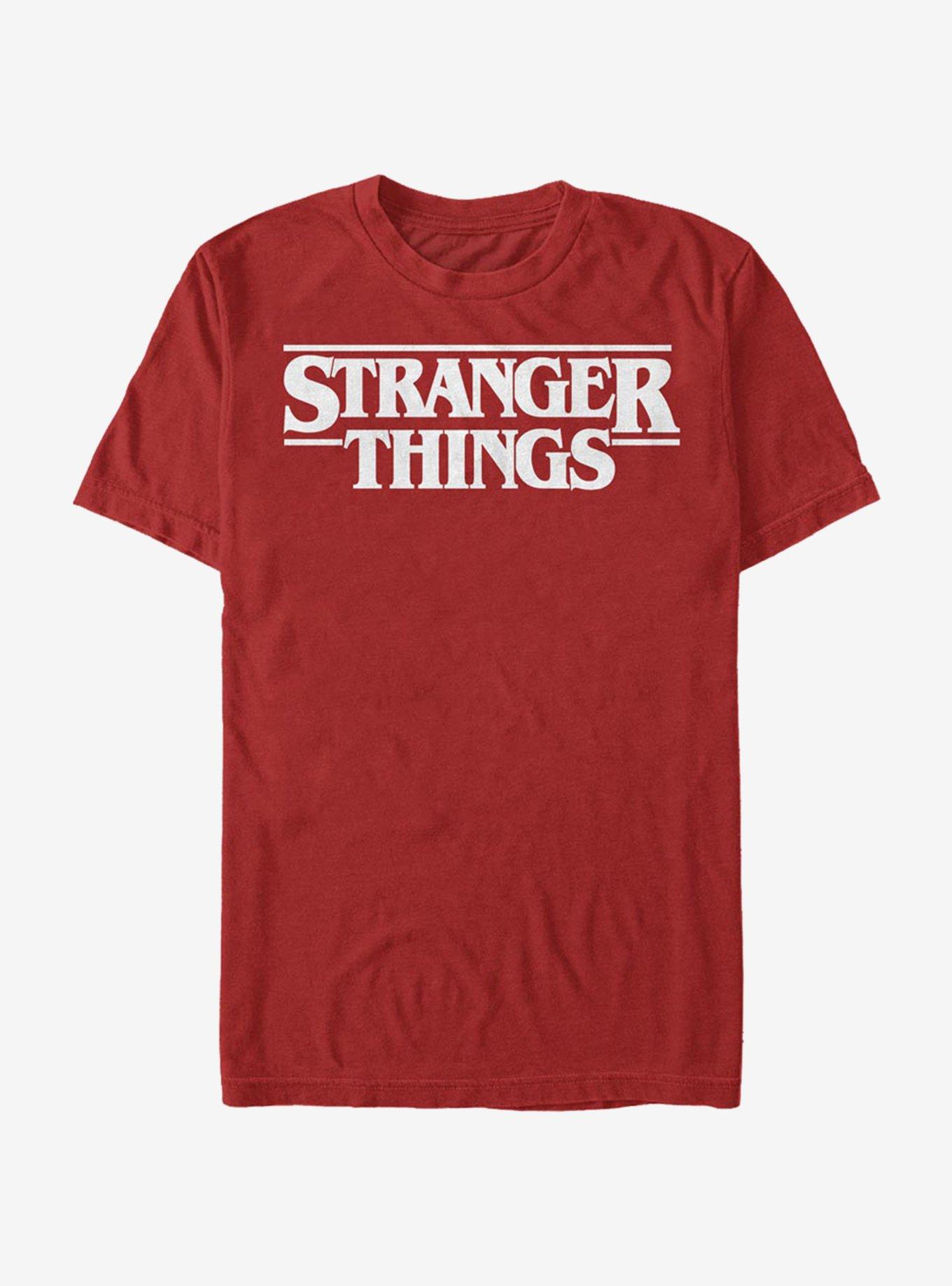 Stranger Things Logo T-Shirt, RED, hi-res