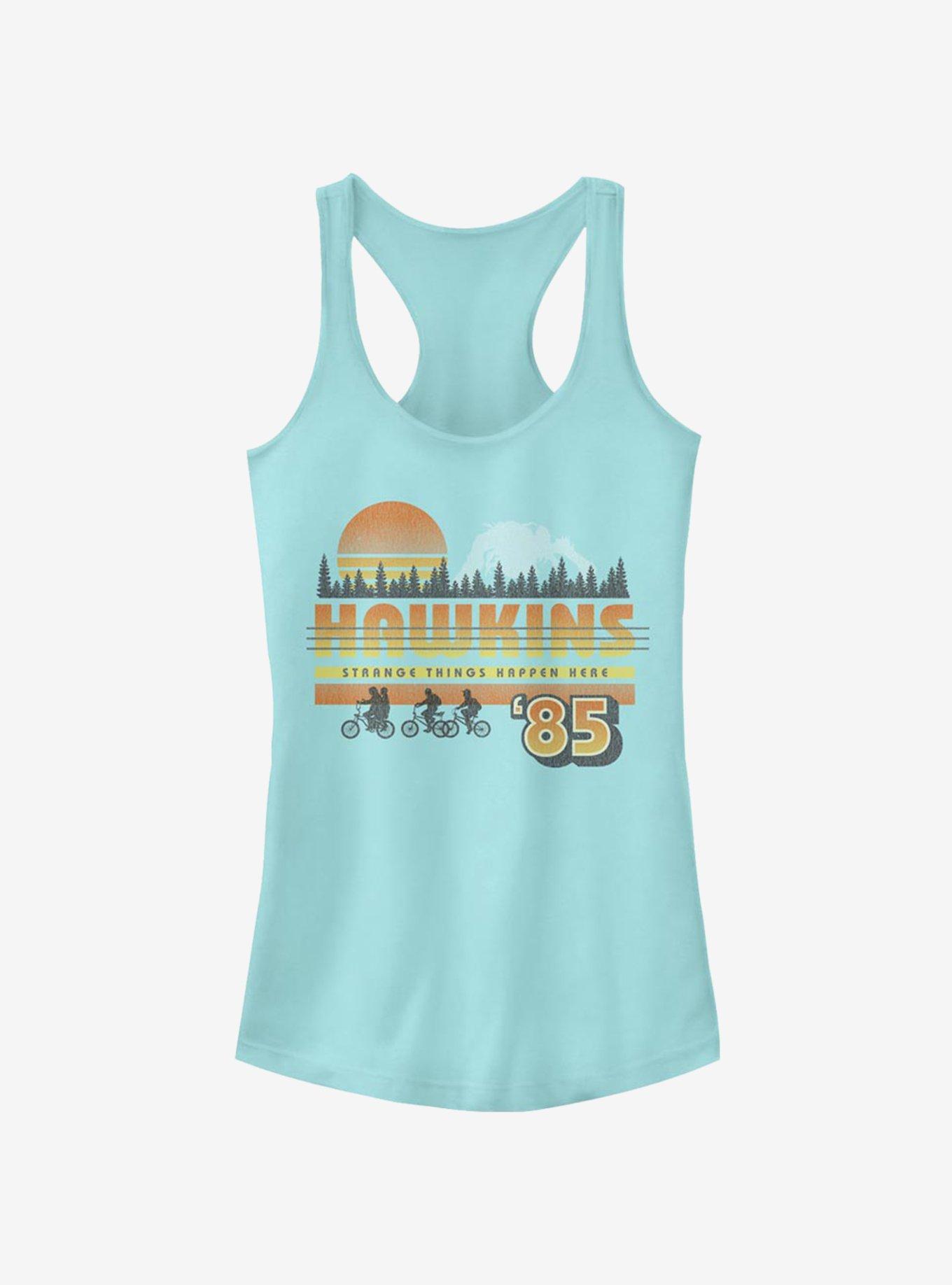 Stranger Things Hawkins Vintage Sunset Girls Tank Top