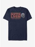 Stranger Things Hopper Lives T-Shirt, NAVY, hi-res