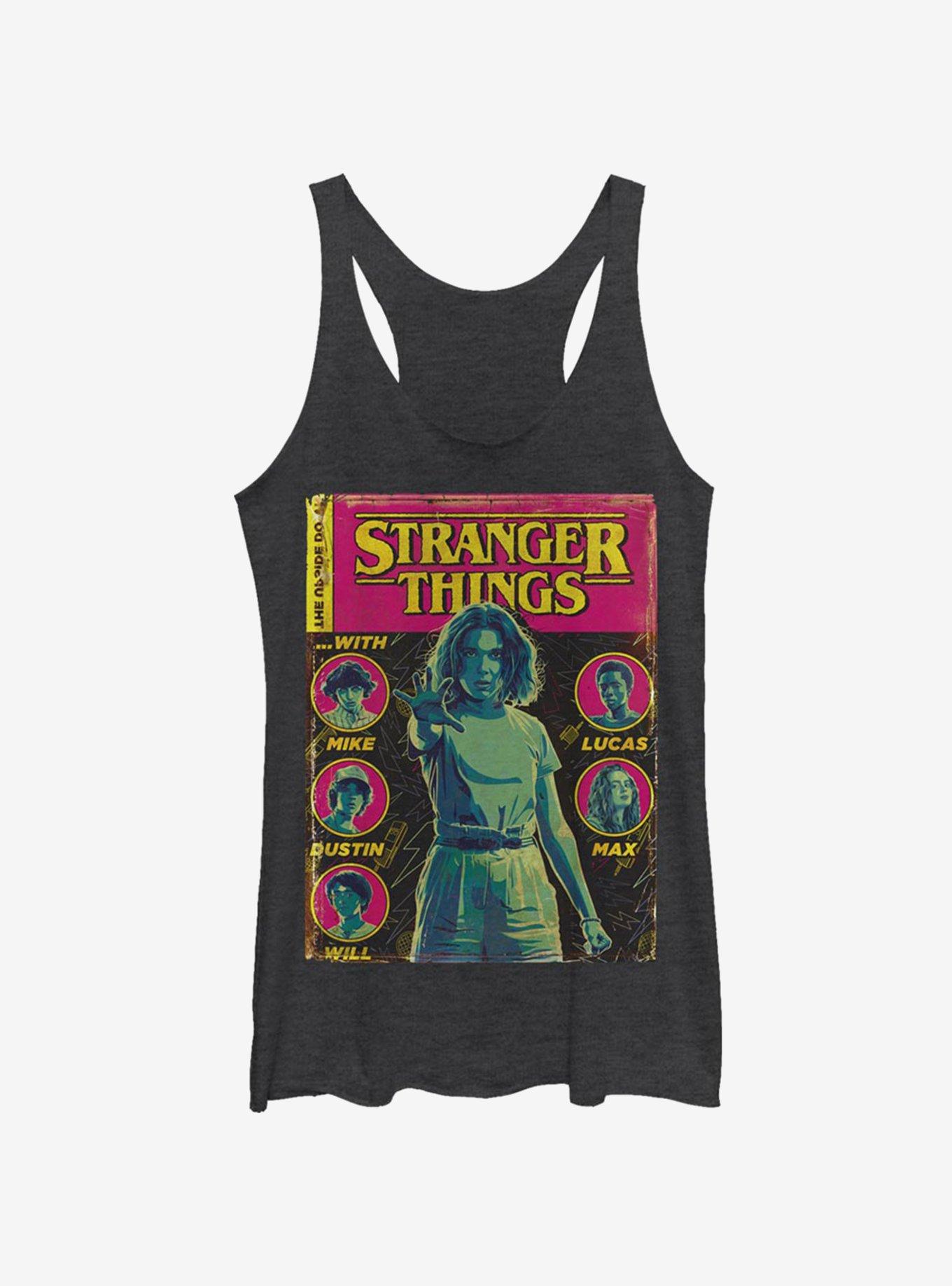 Stranger Things Comic Cover Girls Tank Top - BLACK | Hot Topic