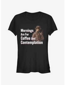Stranger Things Coffee and Contemplation Chief Hopper Girls T-Shirt, , hi-res