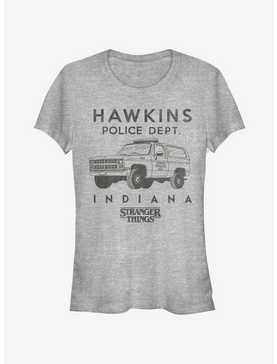 Stranger Things Hawkins Police Auto Girls T-Shirt, , hi-res