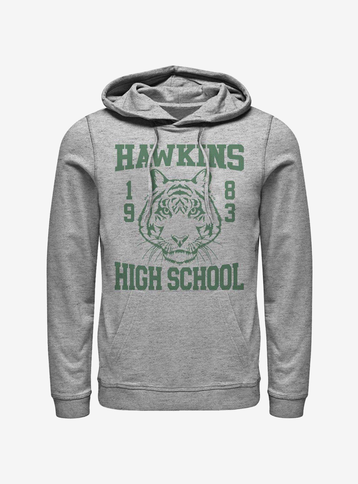 Stranger Things Hawkins High School Hoodie - Grey