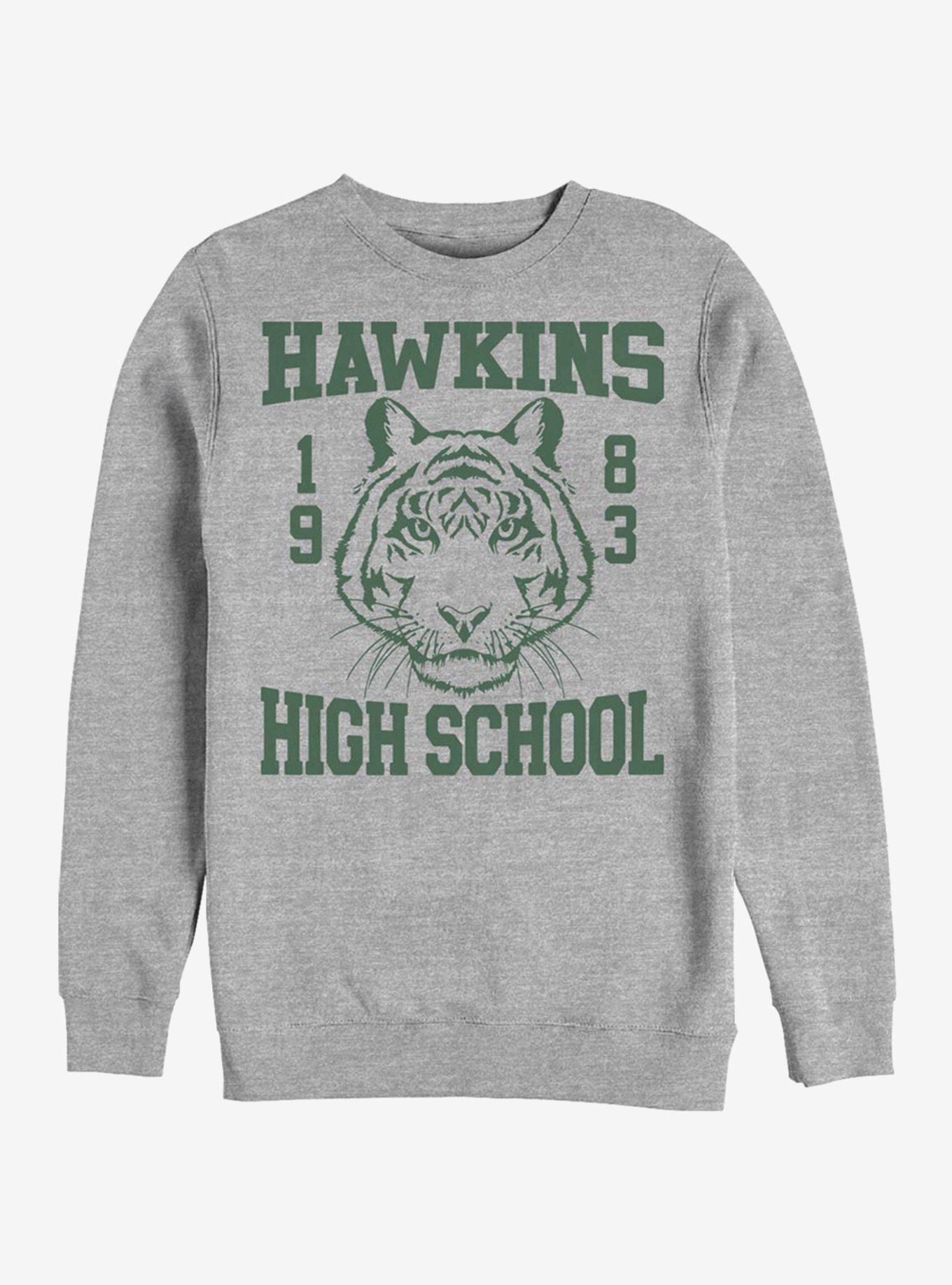 Stranger Things Hawkins High Tiger 1983 Crew Sweatshirt, , hi-res