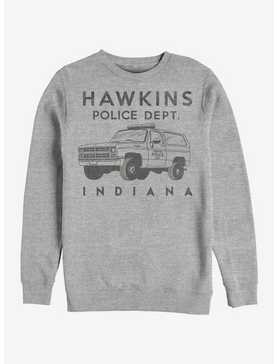 Stranger Things Hawkins Police Auto Crew Sweatshirt, , hi-res