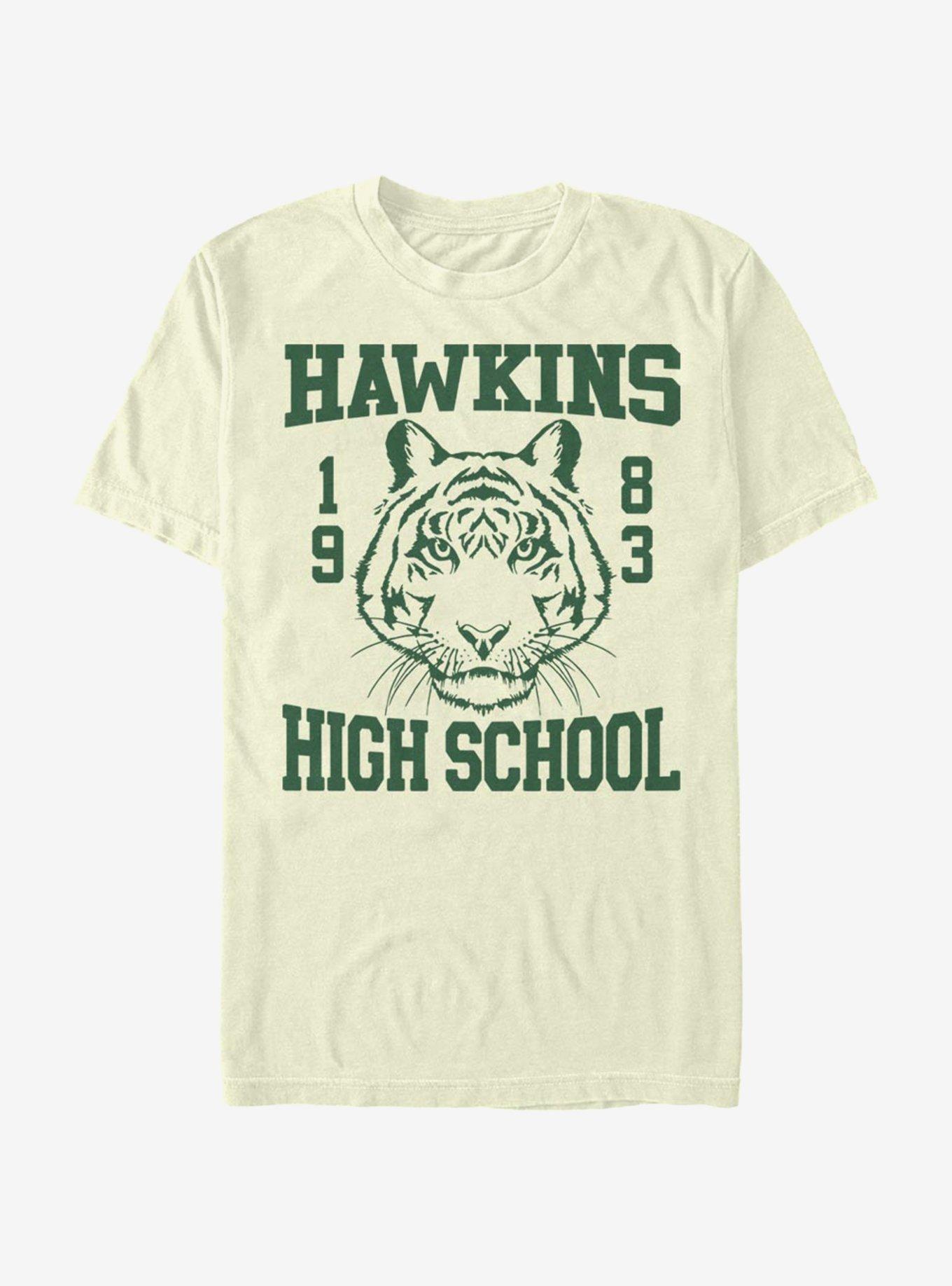 Stranger Things Hawkins High Tiger 1983 T-Shirt, NATURAL, hi-res