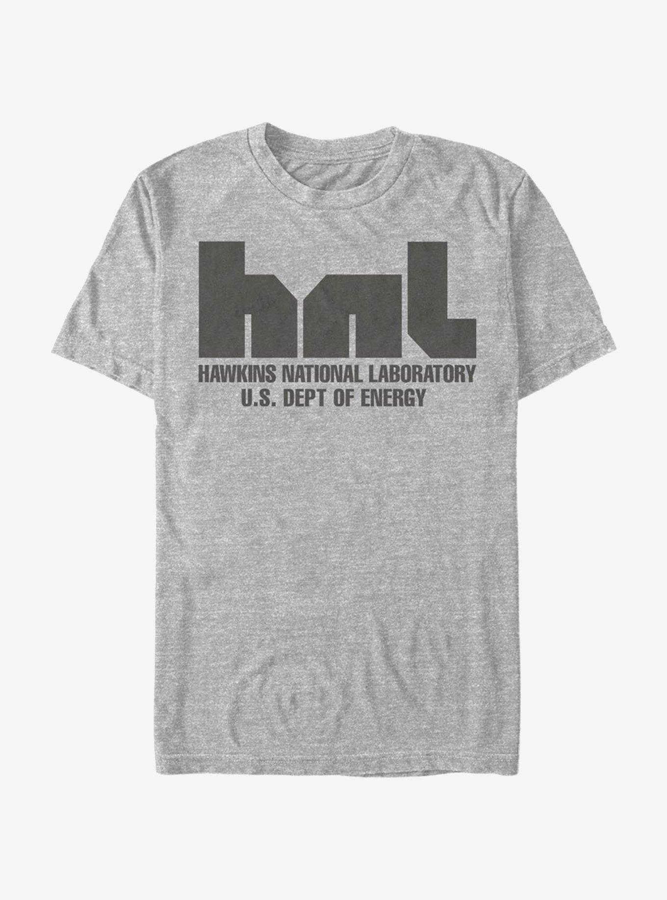Stranger Things Hawkins National Laboratory T-Shirt, ATH HTR, hi-res