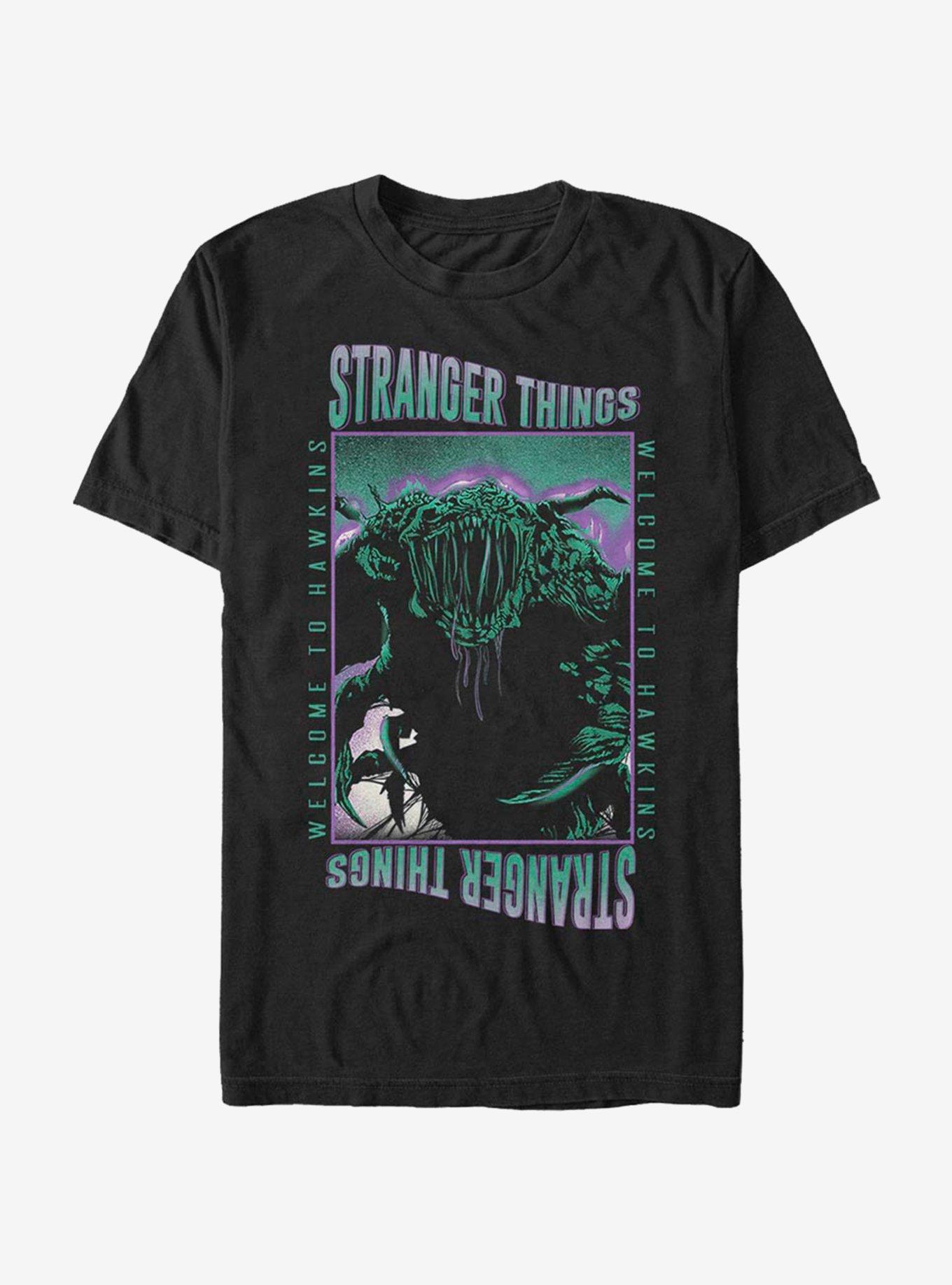 Stranger Things Hawkins Monster Things T-Shirt, BLACK, hi-res