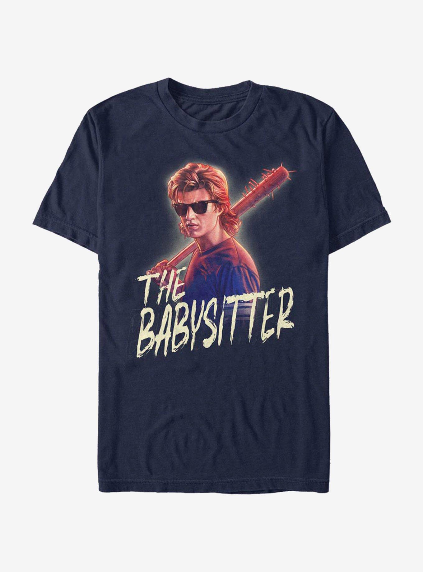 Stranger Things Steve The Babysitter T-Shirt, NAVY, hi-res